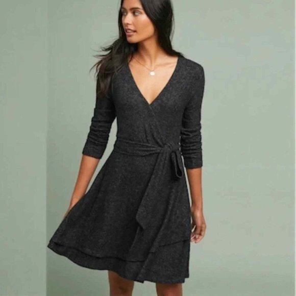 Anthropologie Saturday Sunday Cloud Wrap Dress Sz XL - Picture 1 of 5